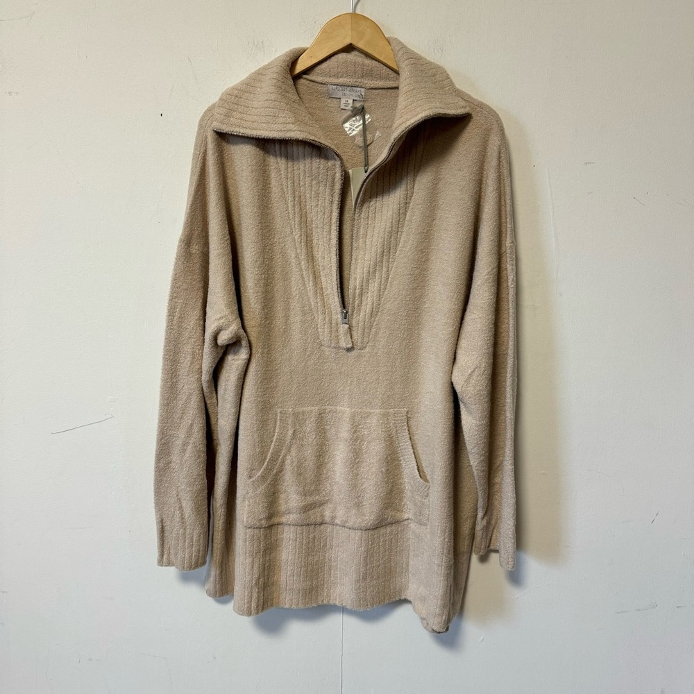Barefoot Dreams CozyChic Lite Tunic Womens 3X High Rib Half Zip Pullover NEW NWT - Picture 8 of 8